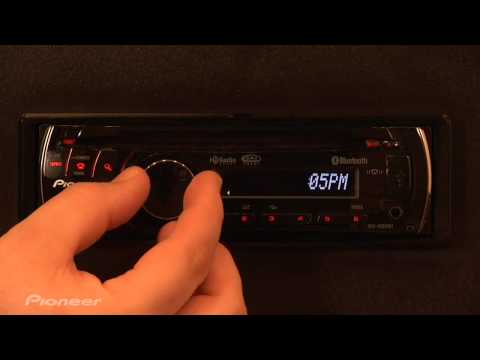 how to set the clock on a pioneer cd player