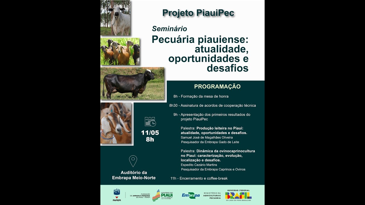 Seminário Pecuária piauiense: atualidade, oportunidades e desafios