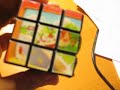 Glued Pictures on Rubik's Cube