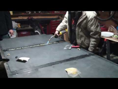 how to recover slate pool table