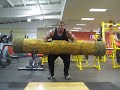 Derek Poundstone 310lb real log press for 11 Reps