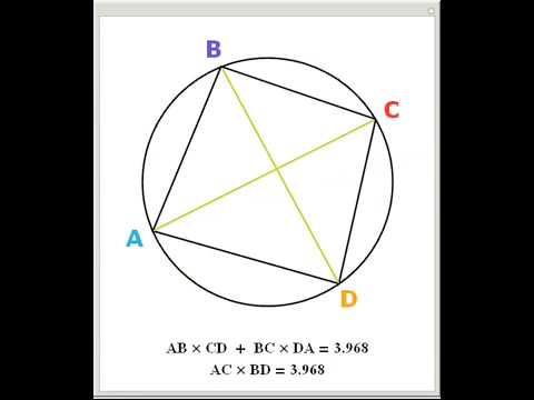 how to prove ptolemy theorem