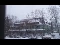 Aus dem Fenster geblickt (Schnee in Mering bei Augsburg)