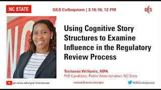 3/19/19 - Teshanee Williams - Using Stories to Examine Influence in Decision Making