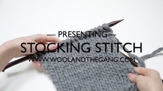 Stockinette stitch (Stocking stitch)