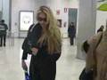 ANNA KURNIKOVA, llegada MADRID-Barajas Enero del 2007