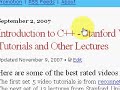 C++ - 19 Video Tutorials from Stanford and More