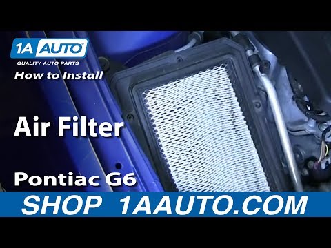 How To Install Change Air Filter 2005-2010 Pontiac G6