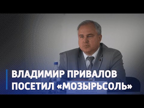 Заместитель председателя Гомельского облисполкома Владимир Привалов встретился с трудовым коллективом ОАО «Мозырьсоль» видео