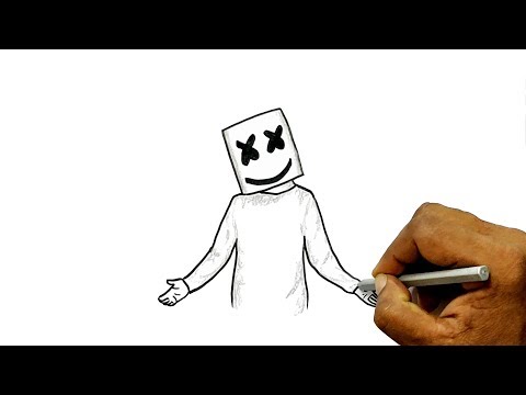 video-linktoworks-How to Draw Marshmello - YouTube