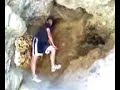 cave during the day