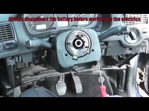 how to remove mk4 steering wheel