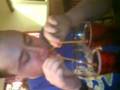 Bettis attempts to down 2 pints of stongbow