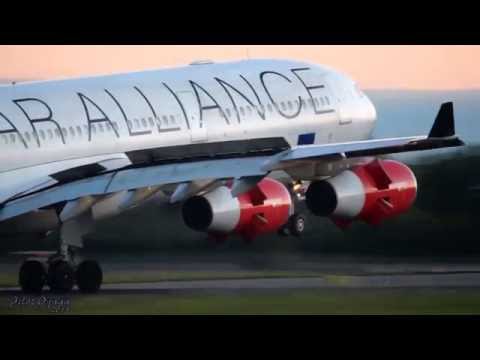 Close up Airplane Landings!! Boeing 777-300/ER, Airbus A340 & A330 (Full HD1080p)
