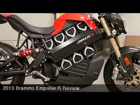 brammo - Motorcycle USA reviews Brammo's 2013 Empulse R electric sportbike with a claimed range of 100 miles and a top speed of 100 mph.