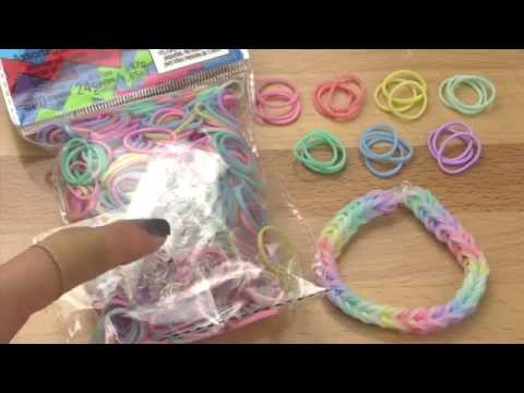 NEW Mixed Pastel Rainbow Loom Bands Review / Overview (from rainbowloom.com)