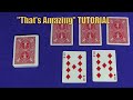 "THAT'S AMAZING" Tutorial & Deck Giveaway 