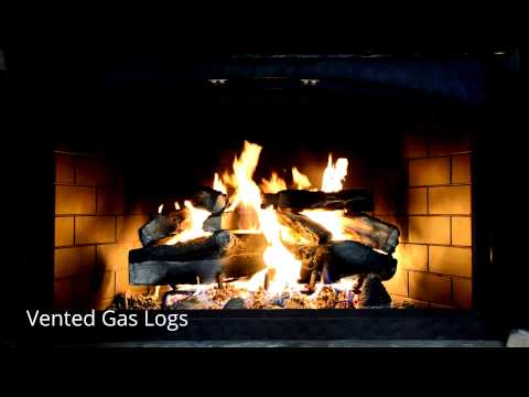 how to vent gas logs