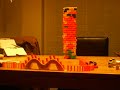 big tower fall down, 26 dominostenen hoog