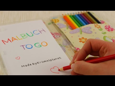 Malbuch to Go | Malbuch aus leerer DVD-Hülle für Reisen, lange Autofahrten, etc.