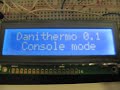 Danithermo with HD44780 LCD display and serial console