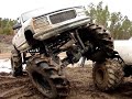 HUGE CUSTOM BIG BLOCK CHEVY 4X4 MUD TRUCK FLEXING on GMC MUD BEAST!!