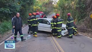Capotamento entre Boituva e Cerquilho: mãe e filho ficaram feridos em acidente