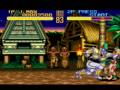 the gameplay of world heroes 2 for snes. created by takara & snk/adk.
