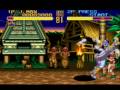 the gameplay of world heroes 2 for snes. created by takara & snk/adk.