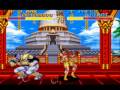 the gameplay of world heroes 2 for snes. created by takara & snk/adk.