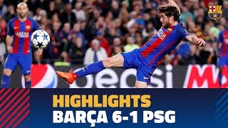 FC BARCELONA 6-1 PSG  Match highlights
