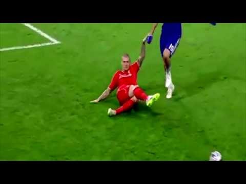 Diego Costa STAMP TACKLE on Martin Skrtel Chelsea vs Liverpool 1-0 HD