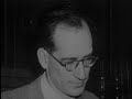 [Recorded 1960]This humorous promotional film for the Remington Rand UNIVAC computer features J. Prespert Eckert and John Mauchly in leading roles. Produced in 1960, the film outlines the earlier history of computing leading to the development and application of the UNIVAC computer.J. Presper Eckert and John Mauchly, the major figures in the creation of the ENIAC computer, left the University of Pennsylvania's Moore School of Engineering at the end of WWII to found their own firm. They had hoped to be the first to exploit the new concept of the electronic stored program computer, but were hampered by a lack of funds and, to some extent, by the bureaucracy surrounding their only major customer, the Census Bureau. They sought other investors but never had enough to properly complete their projects. They eventually sold their business to Remington Rand (later Sperry Rand) who incorporated it as the UNIVAC division of the company. Eckert remained with UNIVAC all his life but Mauchly left after a few years to become a private consultant.Remington Rand's Univac Division produced some of the earliest commercially available machines ahead of more famous firms such as IBM. The large management structure of the company often frustrated their engineers, many of whom left to found other very influential computer firms (e.g. Control Data Corporation). This bureaucracy is thought by many (including their Vice President, J. Presper Eckert) to have eventually limited their ability to take advantage of rapidly changing technology and to lose the lead to other firms such as IBM. In 1955 the Sperry Corporation and Remington Rand merged forming Sperry Rand. Sperry Rand then eventually merged with Burroughs to from Unisys and is still in business. You can learn about computing history at the Computer History Museum website: www.computerhistory.org
