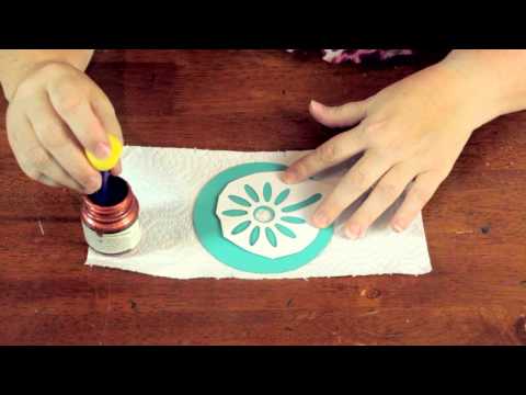 how to paint a cd
