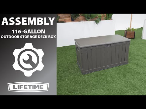 Lifetime Heavy-Duty 116 Gallon Outdoor Storage Deck Box