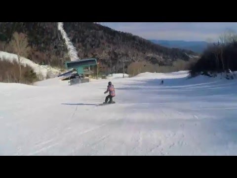 Видео катания на сноуборде на горнолыжном курорте Лейк-Плэсид/Уайтфейс Маунтин