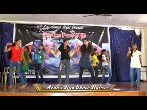Arun's Sign Dance Styles - Dance Auditions 2013 in Challakere