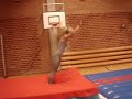 Spring p� m�tte, airtrack & trampolin.