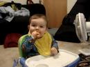 my son eating a cracker!!
