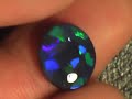 Blue Green Black Opal TOP GEM 4.45ct