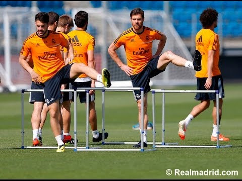 Modric joins up with the squad for the last training session ahead of Valladolid clash