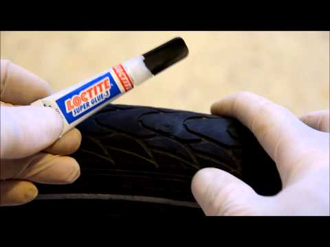 how to repair tyre puncture bike