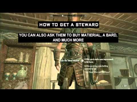 how to get a steward in skyrim