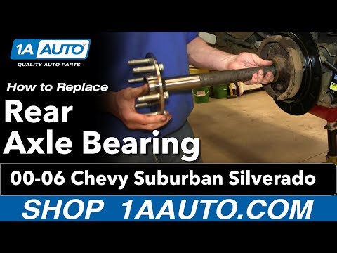 How To Install Replace Rear Axle Bearing 2000-06 Chevy Suburban Silverado GMC Sierra Yukon