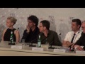 les fr�res ethan et joel coen ont r�pondu aux questions de journalistes apr�s la projection d'inside llewyn davis. a leurs c�t�s, oscar isaac qui tient le pr...