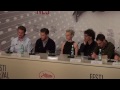 les fr�res ethan et joel coen ont r�pondu aux questions de journalistes apr�s la projection d'inside llewyn davis. a leurs c�t�s, oscar isaac qui tient le pr...