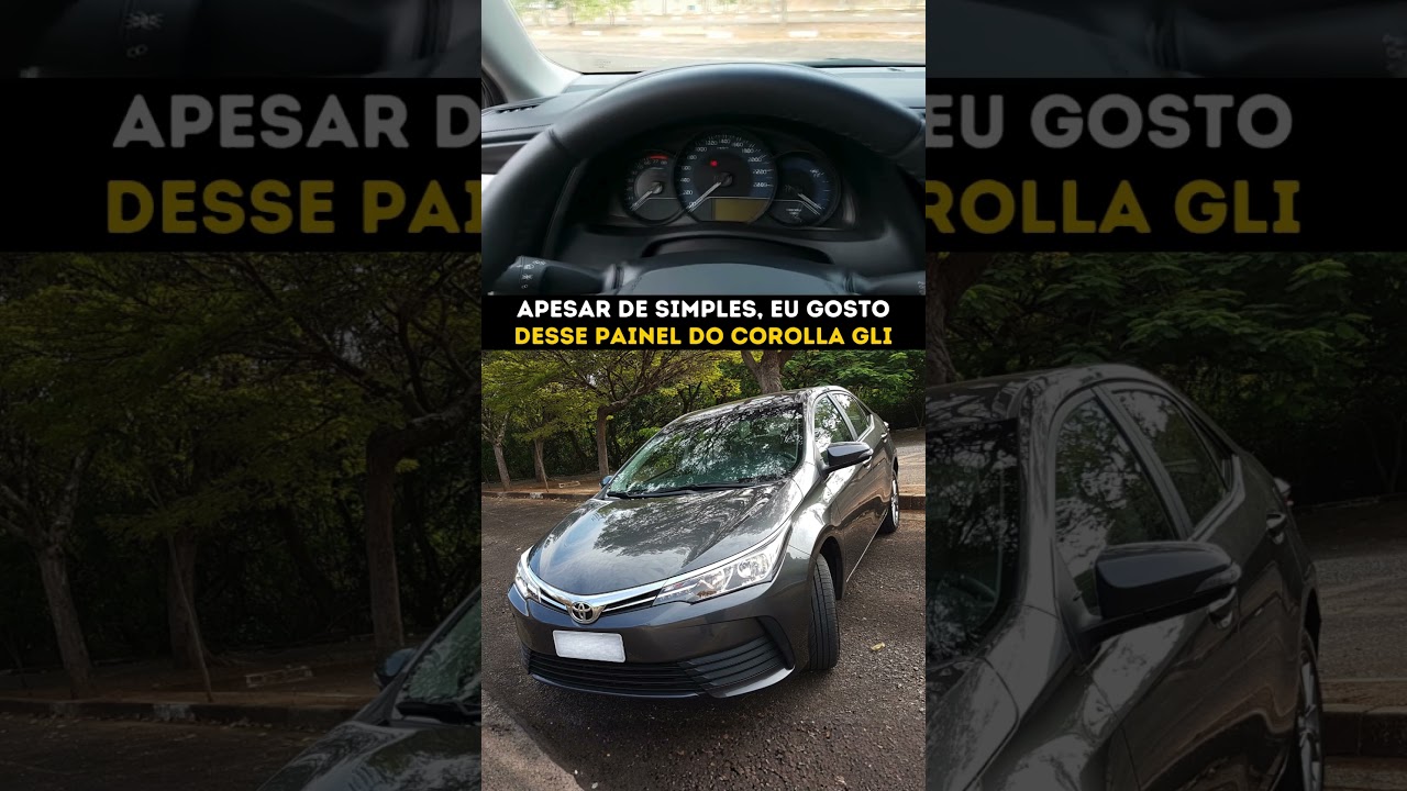 Apesar de mais simples, esse painel do RAV4 que foi para o Corolla GLI tem seu charme...