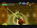 Ocarina of Time - beating Ganondorf with three hearts.