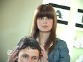 Mens hair cut lesson by Art Director of European Academy