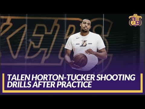 Video: Lakers Practice: Rookie Draft Pick Talen Horton-Tucker Getting Shots Up After Practice